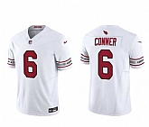 Men & Women & Youth Arizona Cardinals #6 James Conner White 2023 F.U.S.E. Vapor Untouchable F.U.S.E. Limited Football Stitched Jersey,baseball caps,new era cap wholesale,wholesale hats